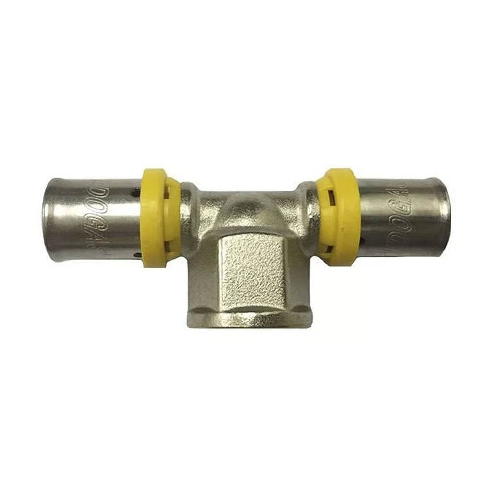 Conector T para Tubo Pex 16 x 1/2 x 16 05 Unidades Tudogás