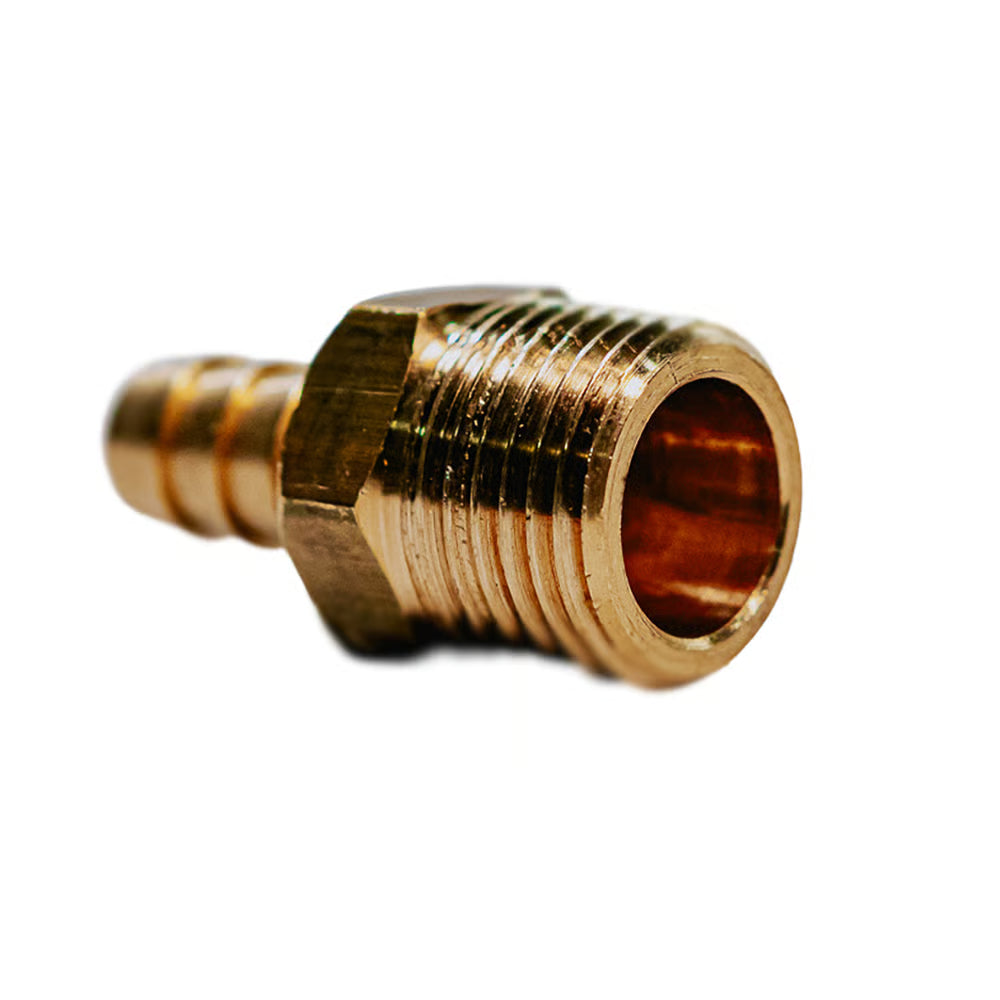 Niple 1/2 NPT (E) x BM 3/8 (Latão)