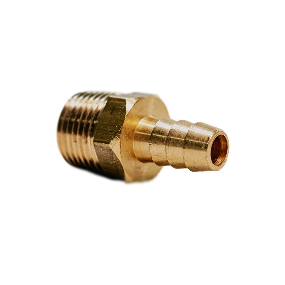 Niple 1/2 NPT (E) x BM 3/8 (Latão)