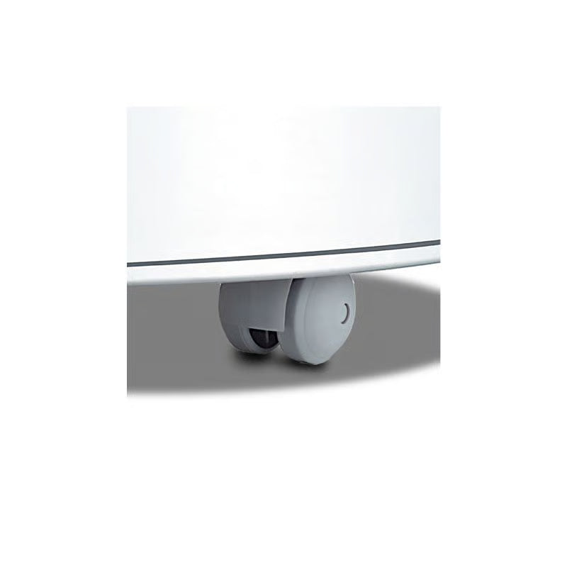 Cachepot Inox C/rodizios Diam 40x40cm