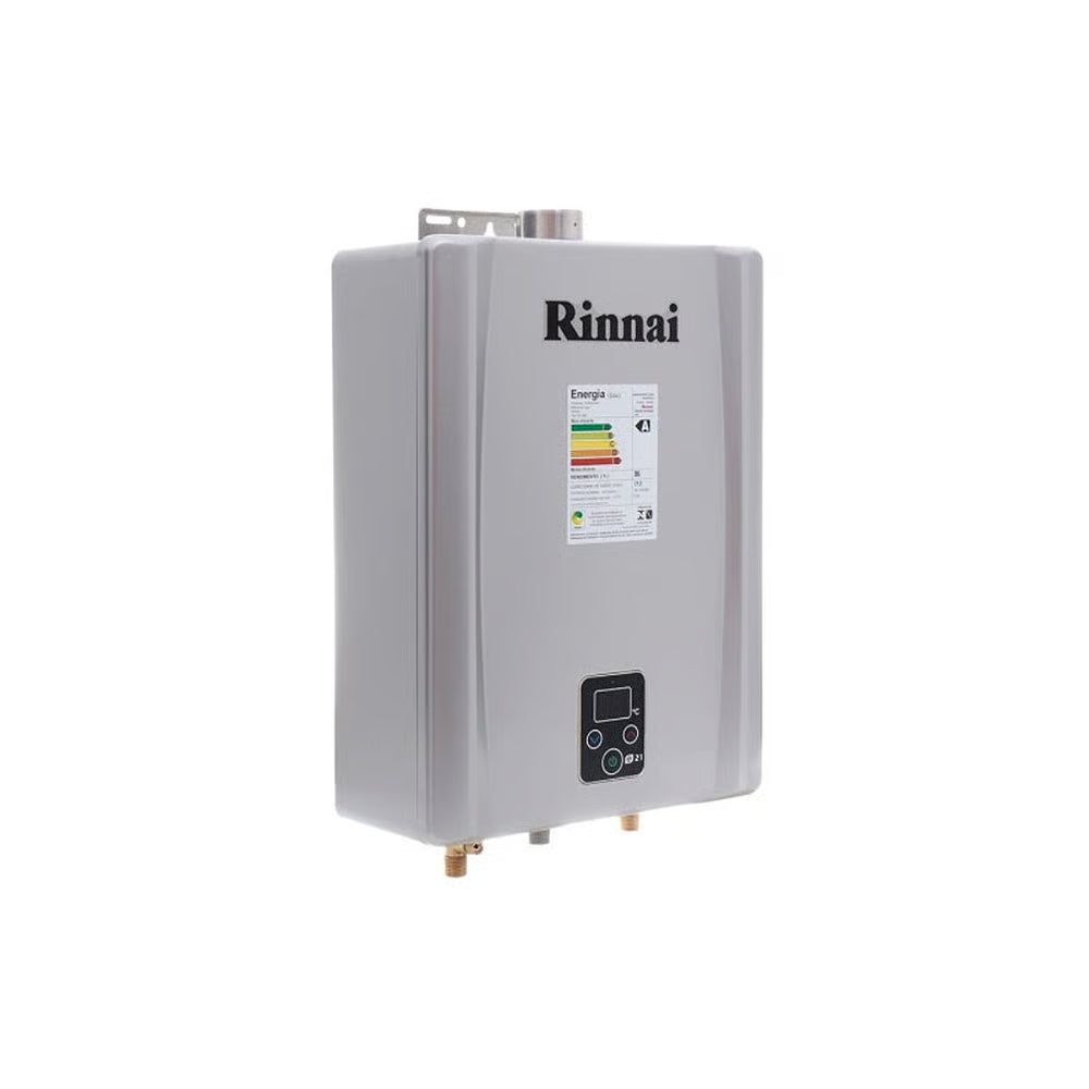 Aquecedor a Gás GLP Rinnai REU E21 Prata+Kit de Instalação