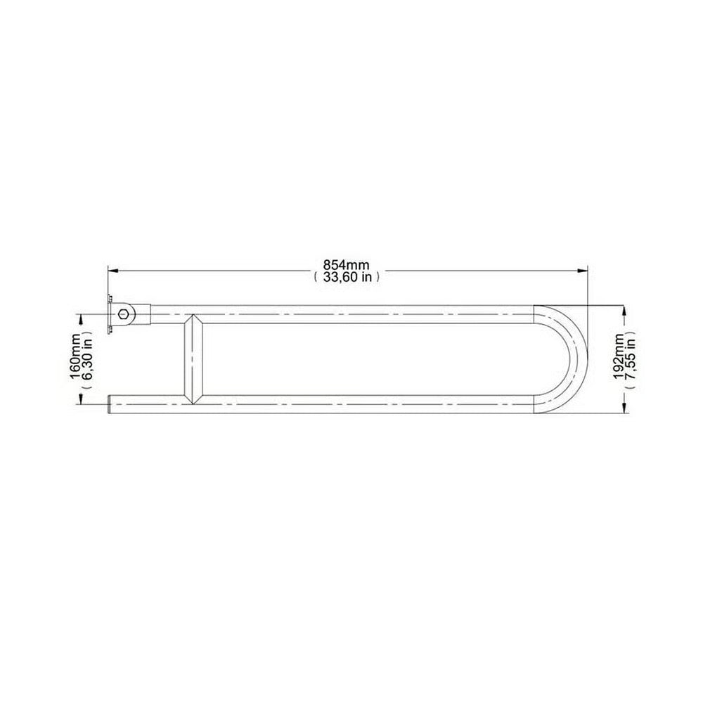Barra Apoio Artic 80 Cm Inox Esc Docol