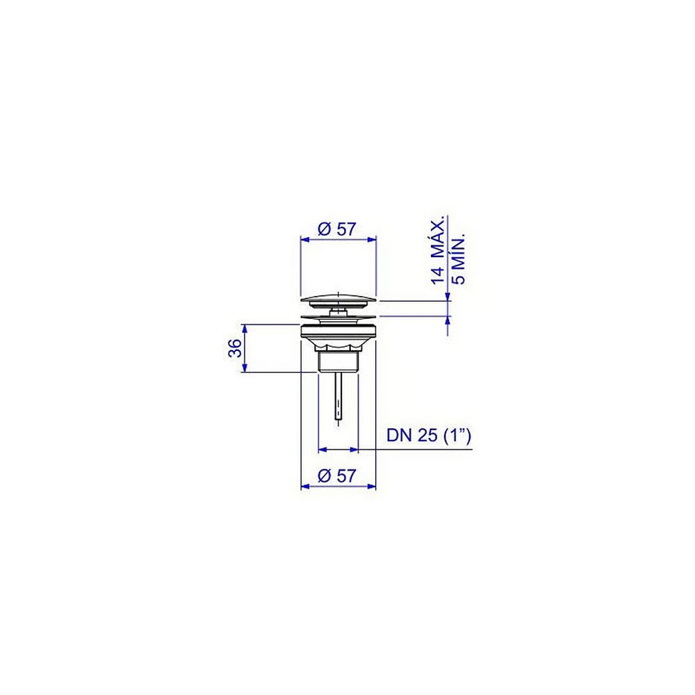 Valv Esc Luxo Lav /cuba/bide Cr Deca