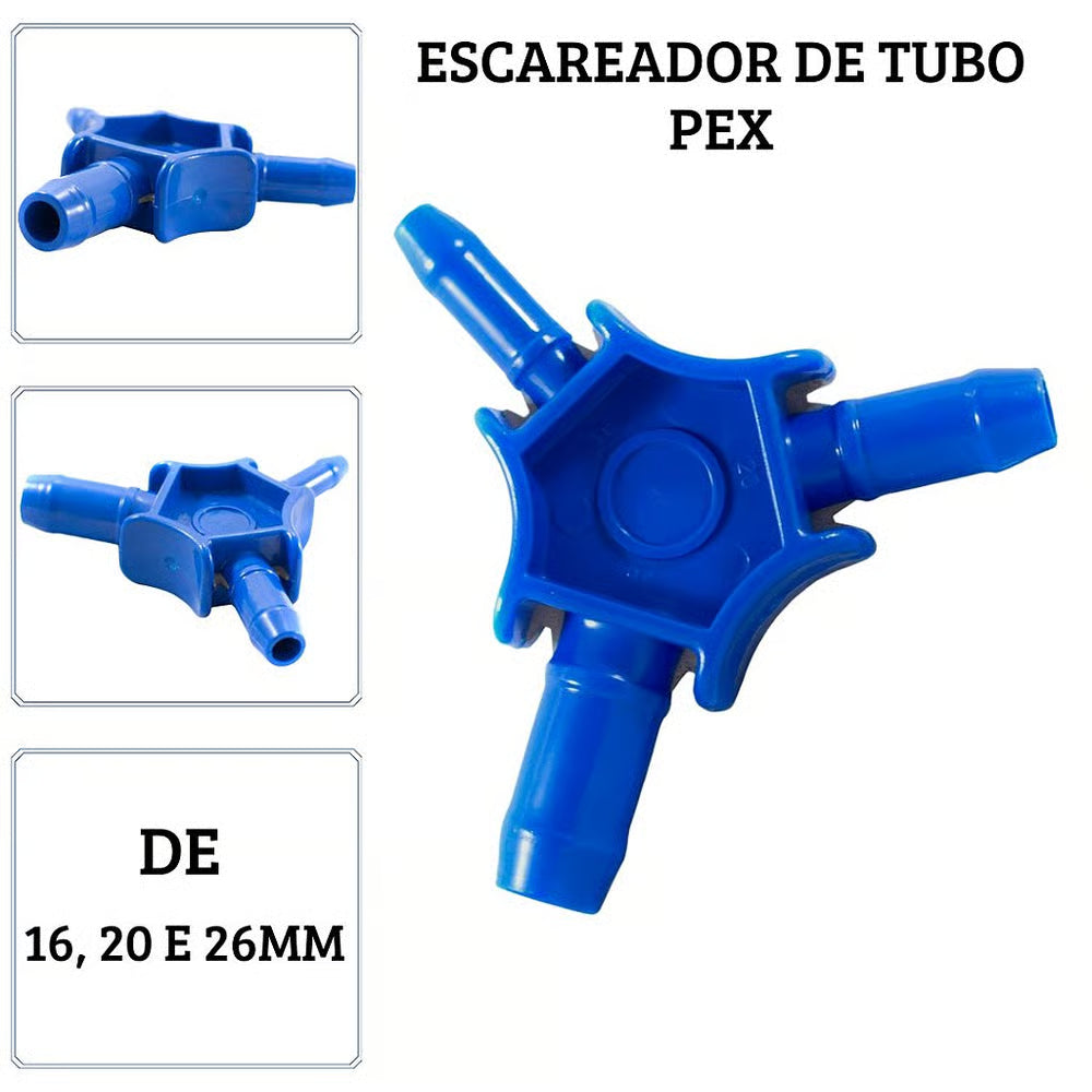 Escareador para Tubos Pex Multicamadas Alumínio 16mm, 20mm e 26mm Tudogás