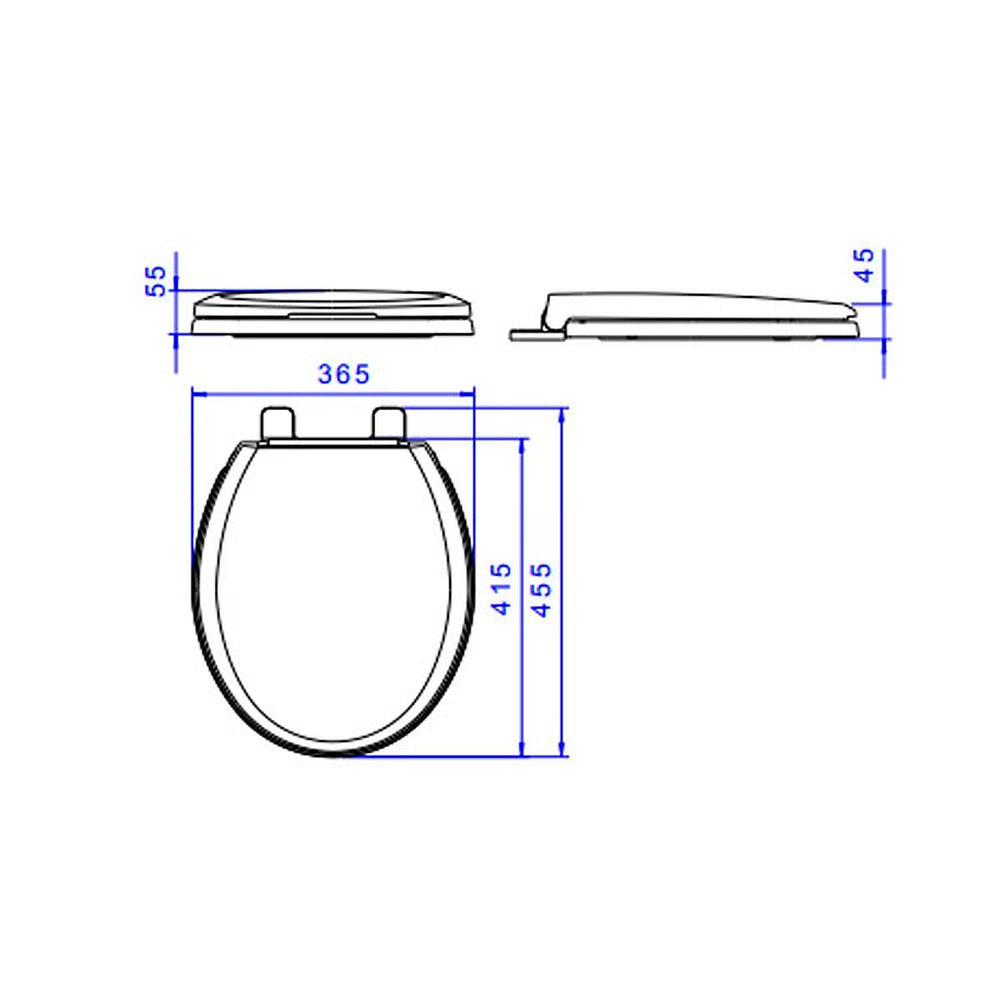 Assento Pp Targ/izy/rav/stud Slow Close Branco Deca