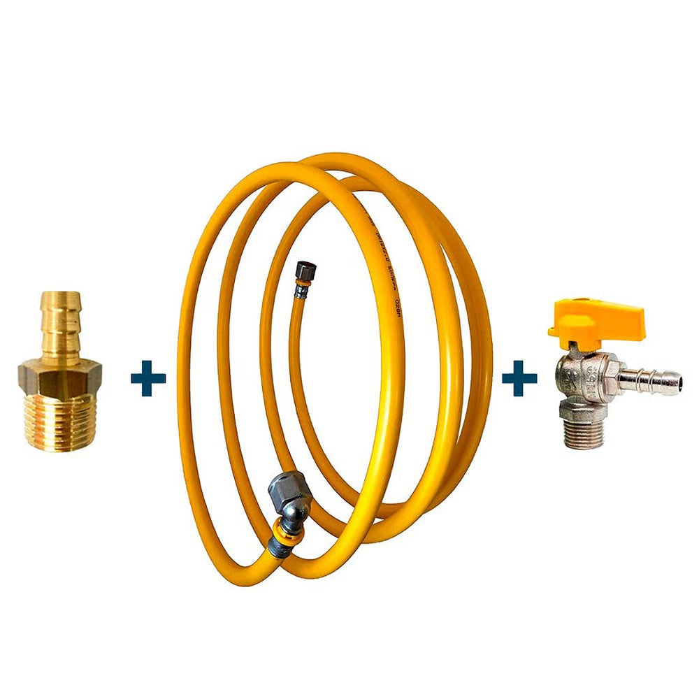 Kit 20 Metros Tubo Pex 16mm + 1 Cotovelo + 1 Conector + 1 Niple Bm + 1 Valvula Bm