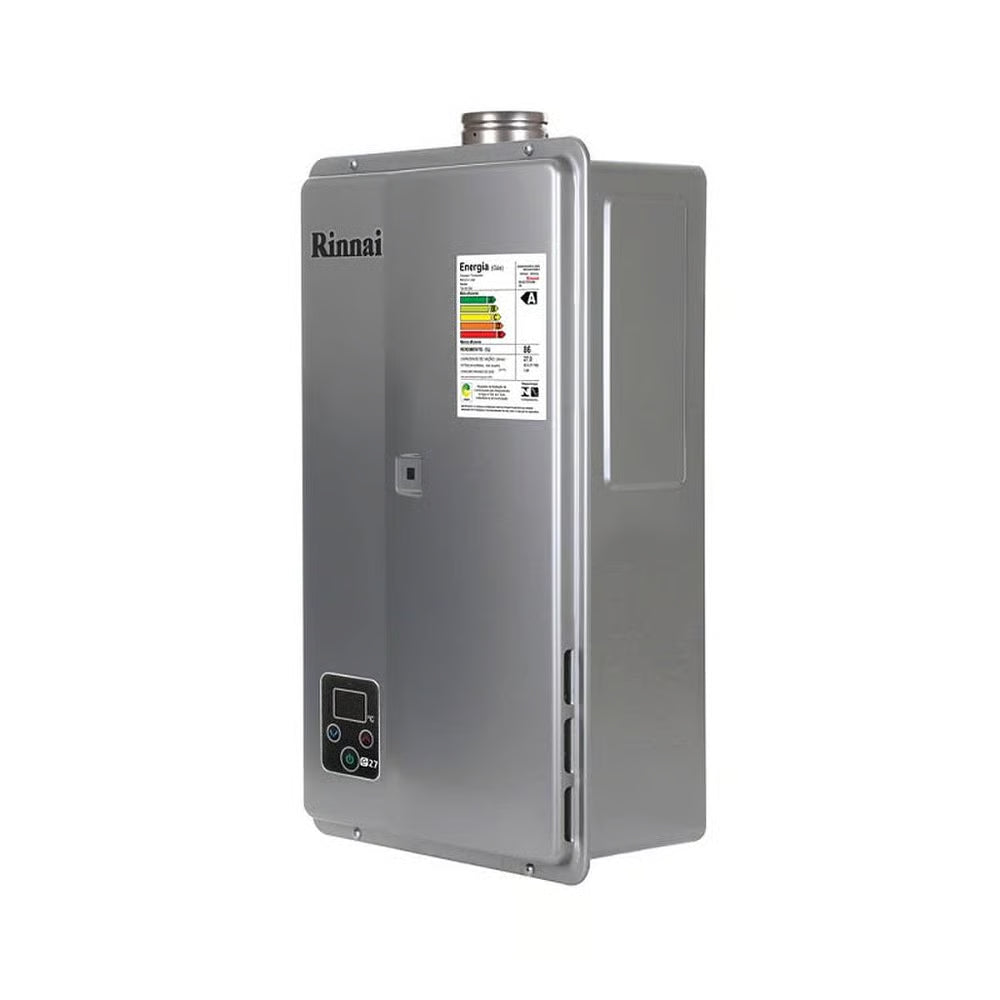 Aquecedor a Gás GN Rinnai REU E27 Prata 27 Litros
