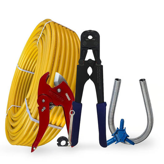 Kit 100mt Pex 20mm + Alicate 16/20 + Escareador + Mola + Tesoura