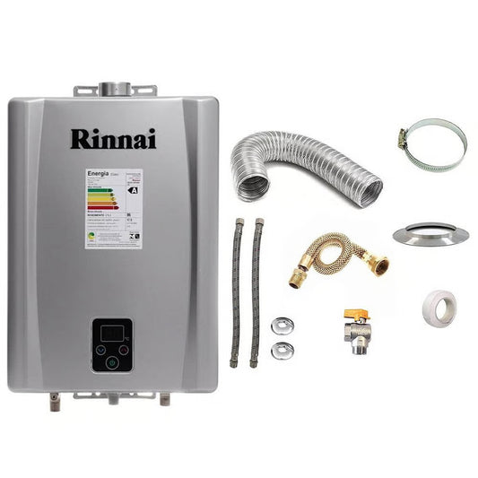 Aquecedor E17 Glp Prata + Kit de Instalação