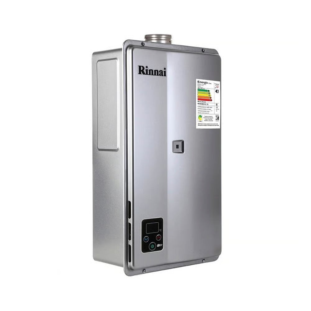 Aquecedor a Gás GN Rinnai REU E27 Prata 27 Litros