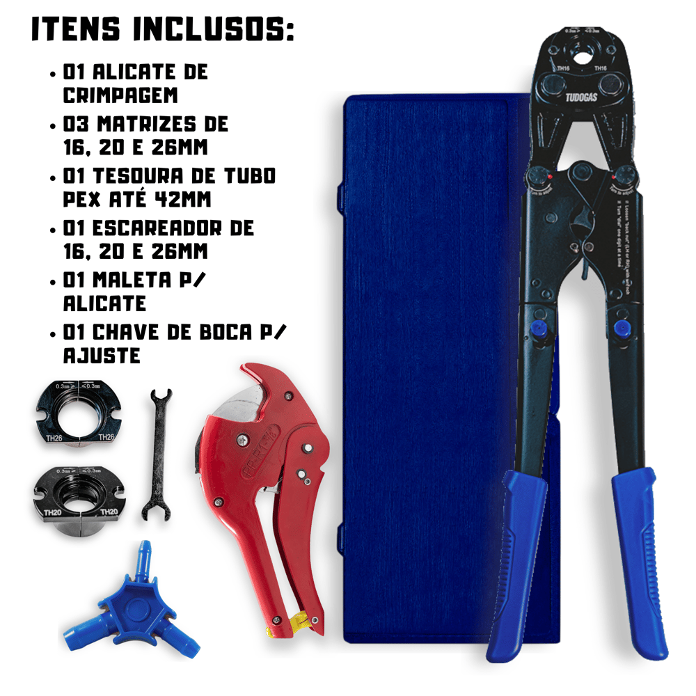Kit Alicate 16/20 e 26mm + Tesoura + Escareador