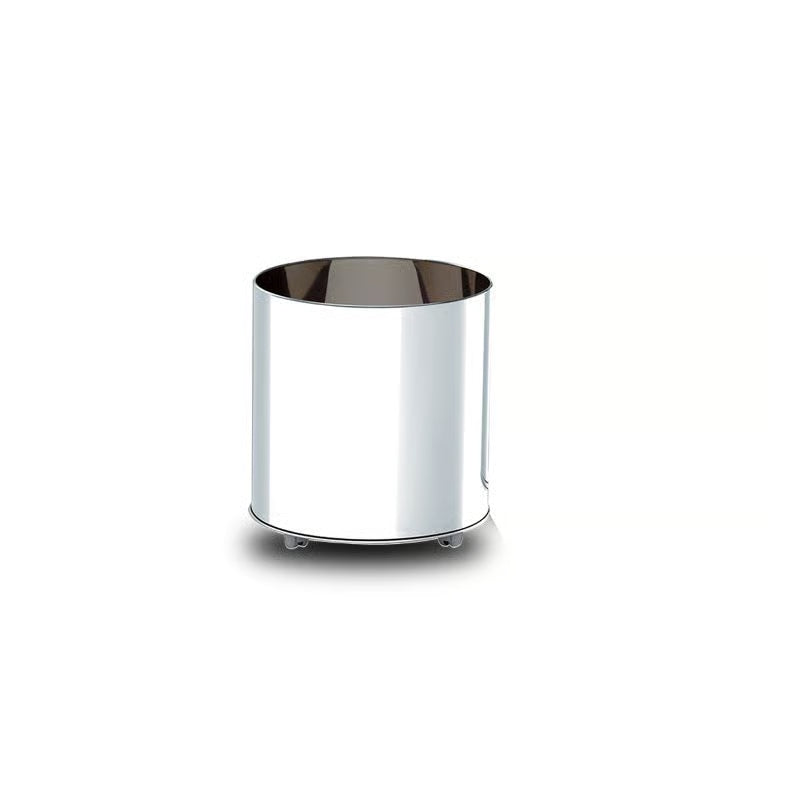 Cachepot Inox C/rodizios Diam 40x40cm