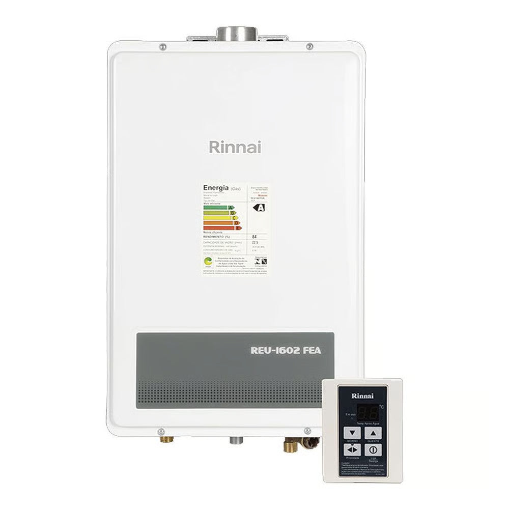 ** Aquecedor a Gas Reu-1602 Fea 22,5l Gn Bivolt (controle C/ Fio) Rinnai