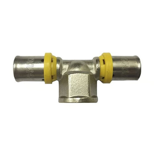 Conector T para Tubo Pex 16x1/2x16mm Tudogás
