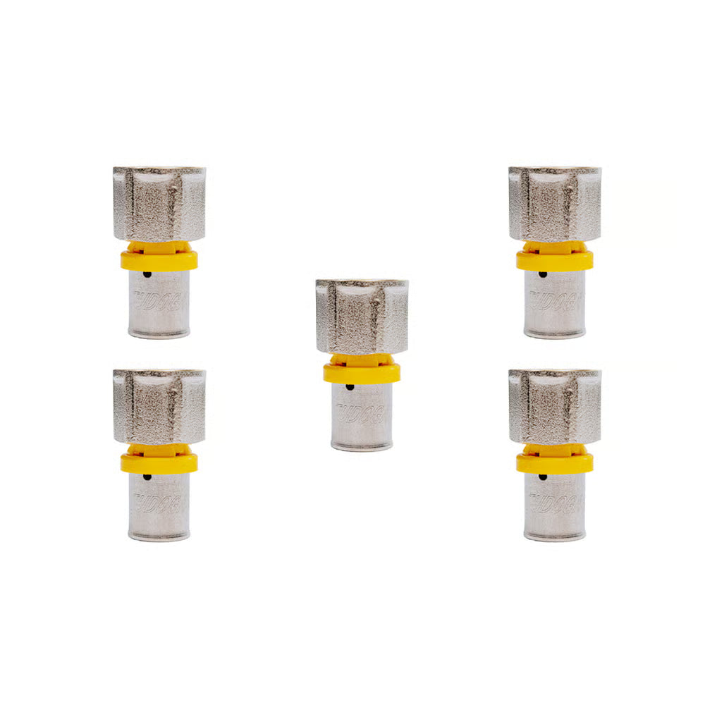 Conector 16 x 1/2 (F) 05 Unidades Tudogás