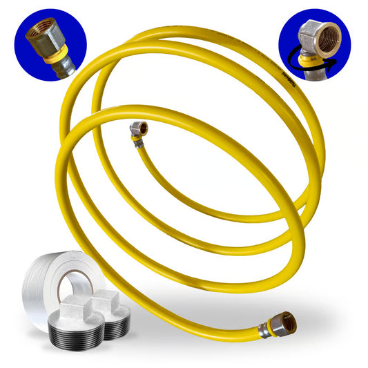Kit 24 Metros Tubo Pex 16mm + 1 Cotovelo + 1 Conector