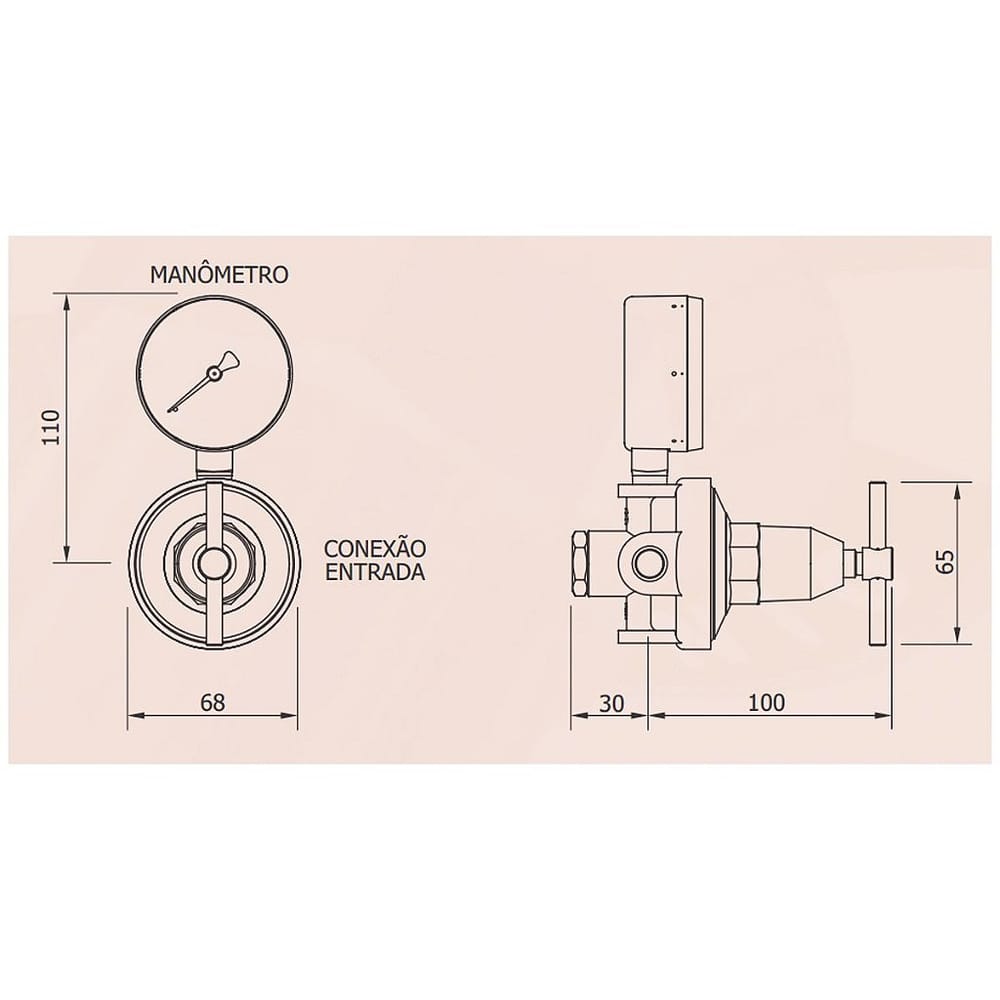 Regulador Frg-45b - Famabras C/ Manometro