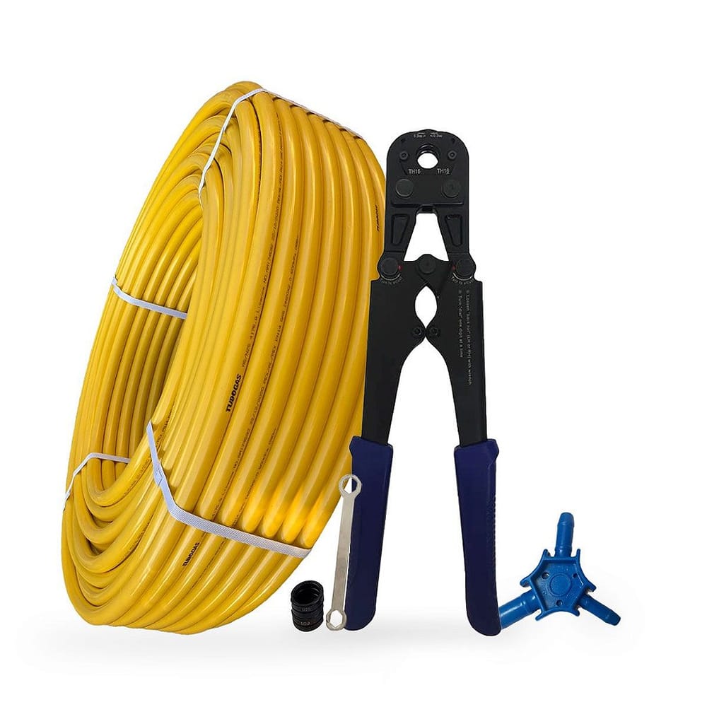 Kit 50mt Pex 20mm + Alicate 16/20 + Escareador