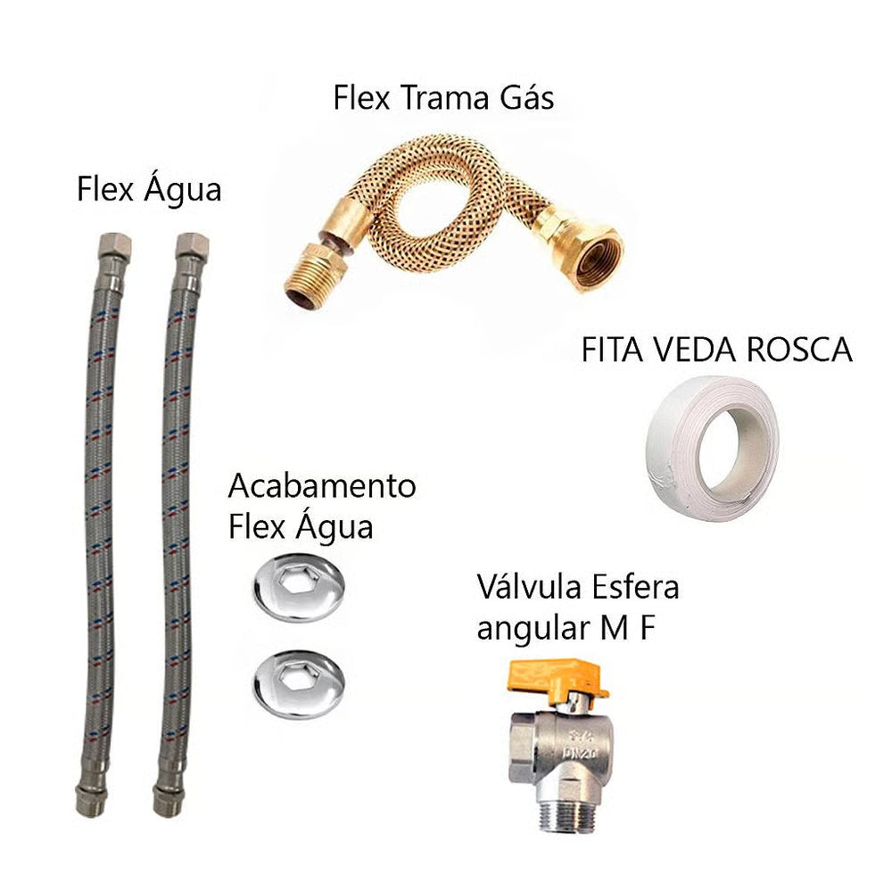 Kit Padrao Instalacao Aquecedor sem Duto Chamine