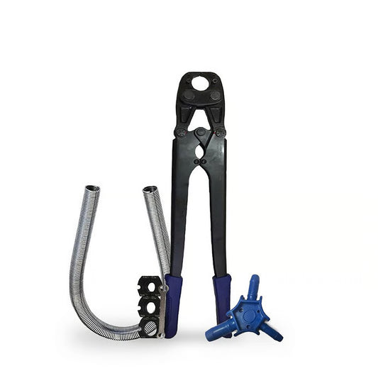 Kit Alicate Prensa Tubo Pex 16/20/26mm + Escareador 16/20/26mm + Mola 16mm