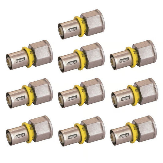 Conector 26 X 1/2 (F) 10 Unidades Tudogás