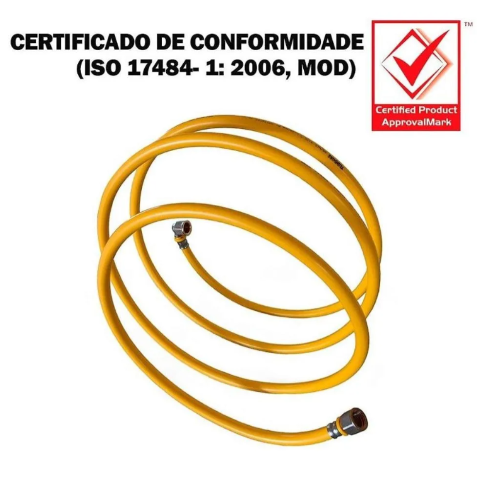 Kit 19 Metros Tubo Pex 16mm + 1 Cotovelo + 1 Conector