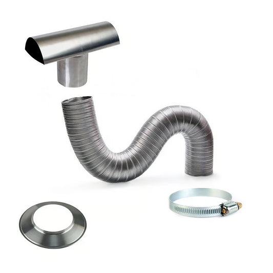 Kit de Exaustao Aquecedor 80 Mm