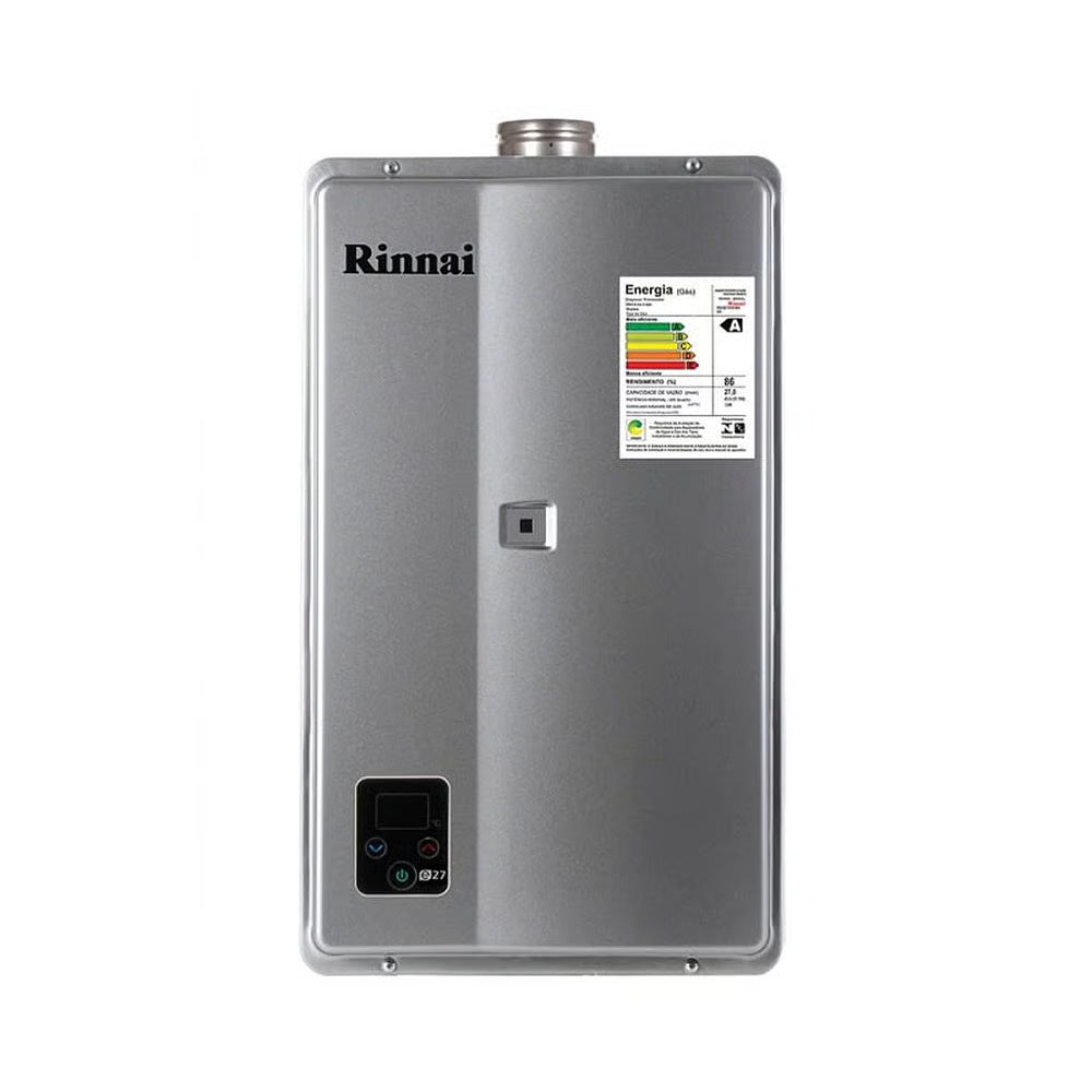 Aquecedor a Gás GN Rinnai REU E27 Prata 27 Litros