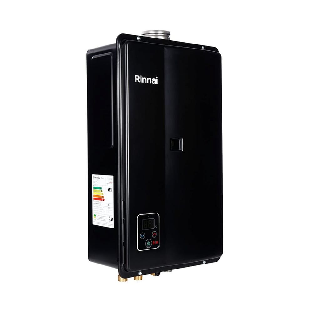 Aquecedor a Gas Reu-e331 Fehp 32,5l Glp Black Bivolt Rinnai