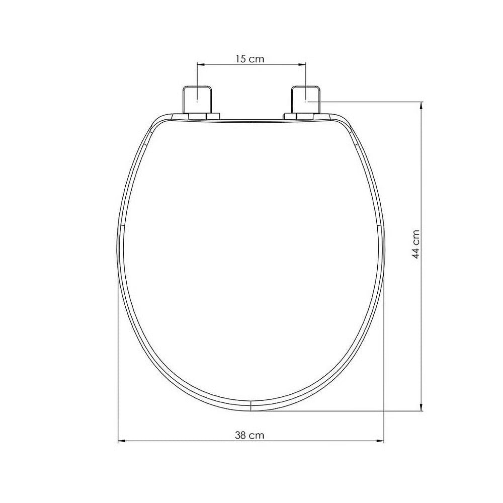 Assento Oval Pp Solution Soft Close Branco Tupan