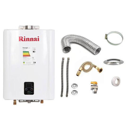 Aquecedor E21 Glp Branco + Kit de Instalação