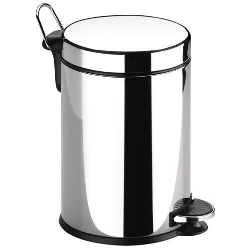 Lixeira Inox C/ Pedal e Balde 12 Lts