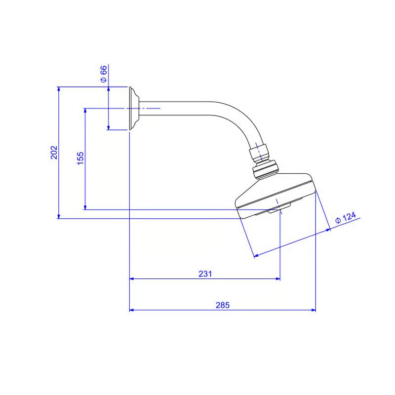 Chuv C/entr Ar C/tub Pared Acqua Plus Cr Deca
