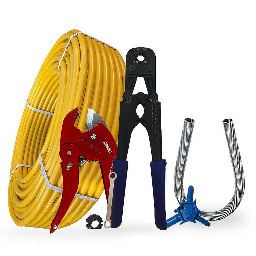 Kit 50mt Pex 16mm + Alicate 16/20 + Escareador + Mola + Tesoura