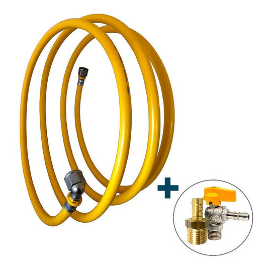 Kit 20 Metros Tubo Pex 16mm + 1 Cotovelo + 1 Conector + 1 Niple Bm + 1 Valvula Bm
