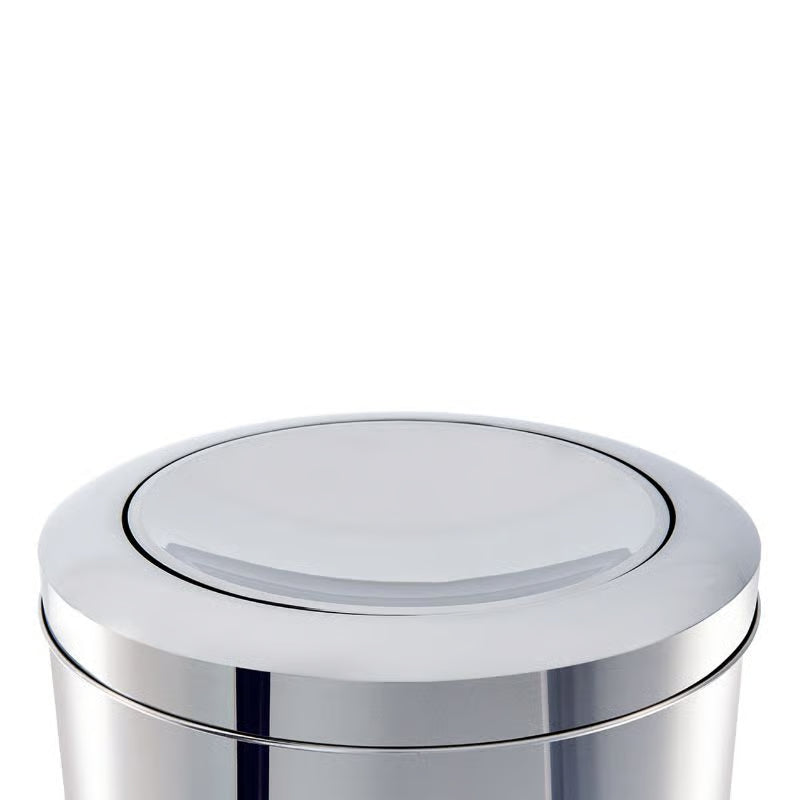 Lixeira Inox C/ Tampa Basculante 3,2 Lts 15,5 X 17cm