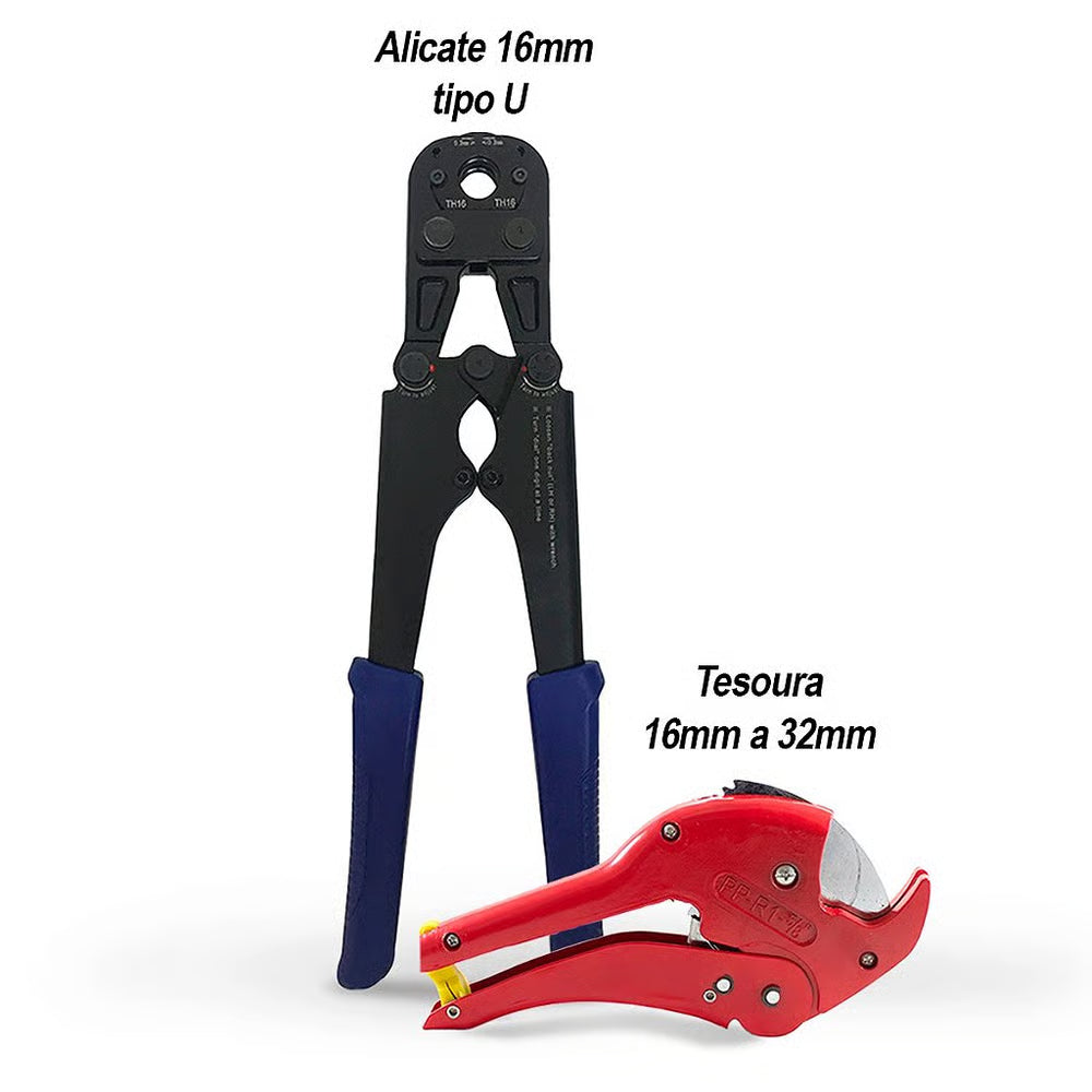 Kit Alicate 16 U + Tesoura