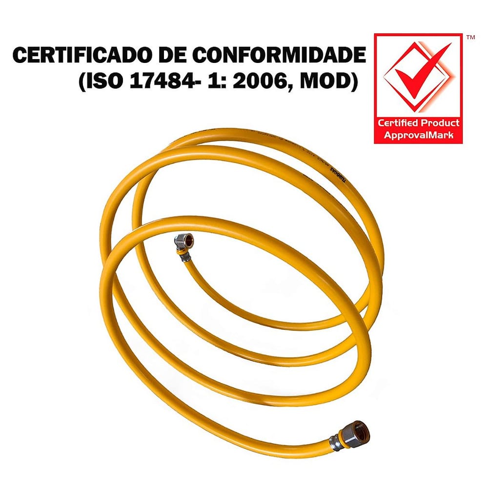 Kit 18 Metros Tubo Pex 16mm + 1 Cotovelo + 1 Conector
