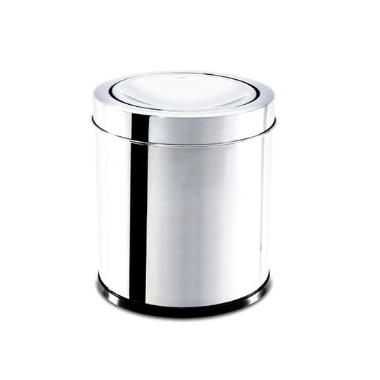 Lixeira Inox C/ Tampa Basculante 3,2 Lts 15,5 X 17cm