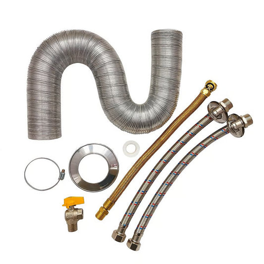 Kit Instalacao Aquecedor com 1 Metro Duto 137mm