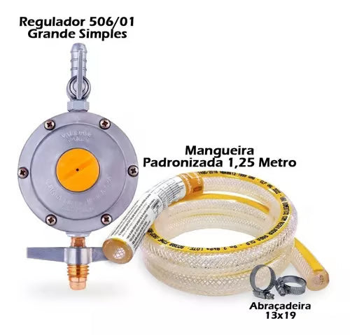 Kit Instalacao Regulador Registro Click Valvula 1,25 Metros 506/01